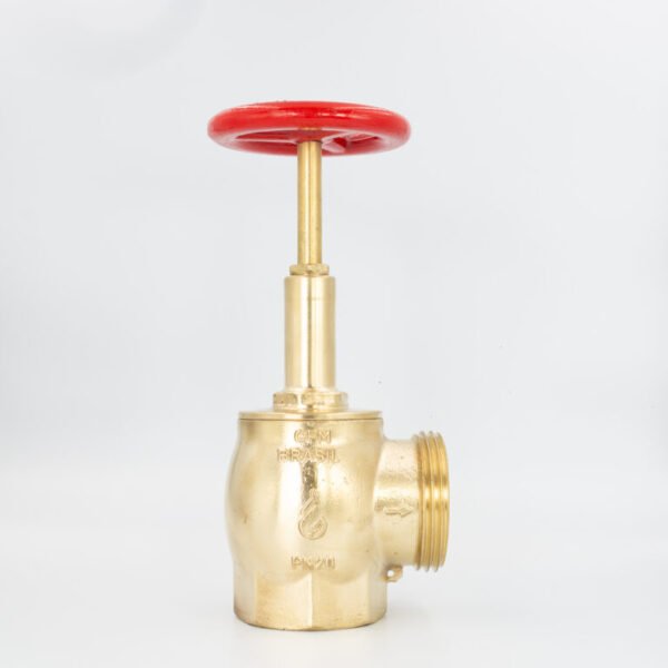 GPM 135 – Válvula Industrial 90º PN 20 2.1/2” 11BSP x 5FPP em Latão com Volante de 117mm