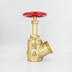 GPM 139 – Válvula Crane Médio Industrial 45º 300LBS 2.1/2” 11BSP x 5FPP em Latão com Volante de 150mm