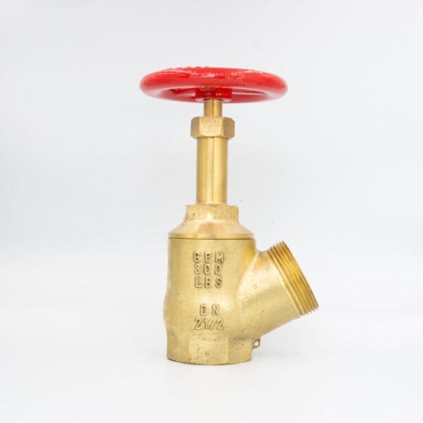GPM 142 – Válvula Crane Médio Industrial 45º 300LBS 2.1/2” 8NPT x 7.1/2NH em Latão com Volante de 150mm