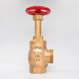 GPM 159 – Válvula Industrial Crane Petrobras 90º 250 LBS 2.1/2” 8NPT x 7.1/2NH Corpo em Bronze com Volante de 150mm